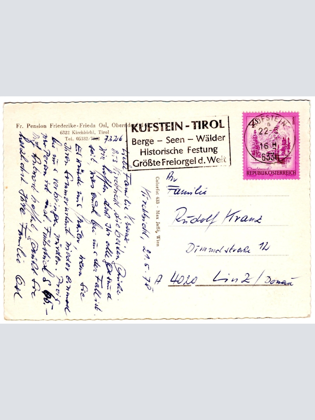 AK, Kirchbichl, Tirol, Ansichtskarte (S6584)