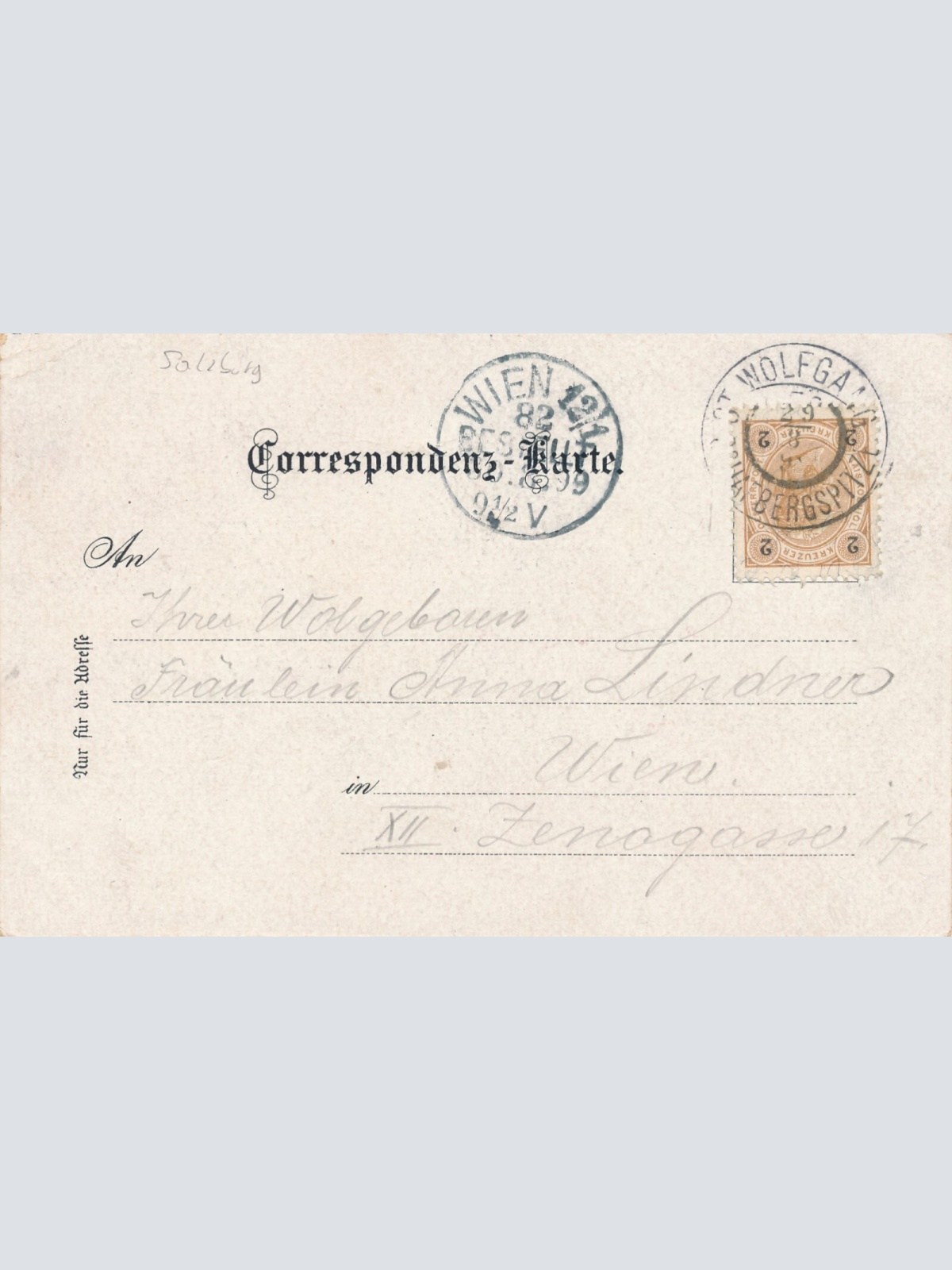 Litho - Karte gruß vom Schafberg Salzburg Ansichtskarte (14354)