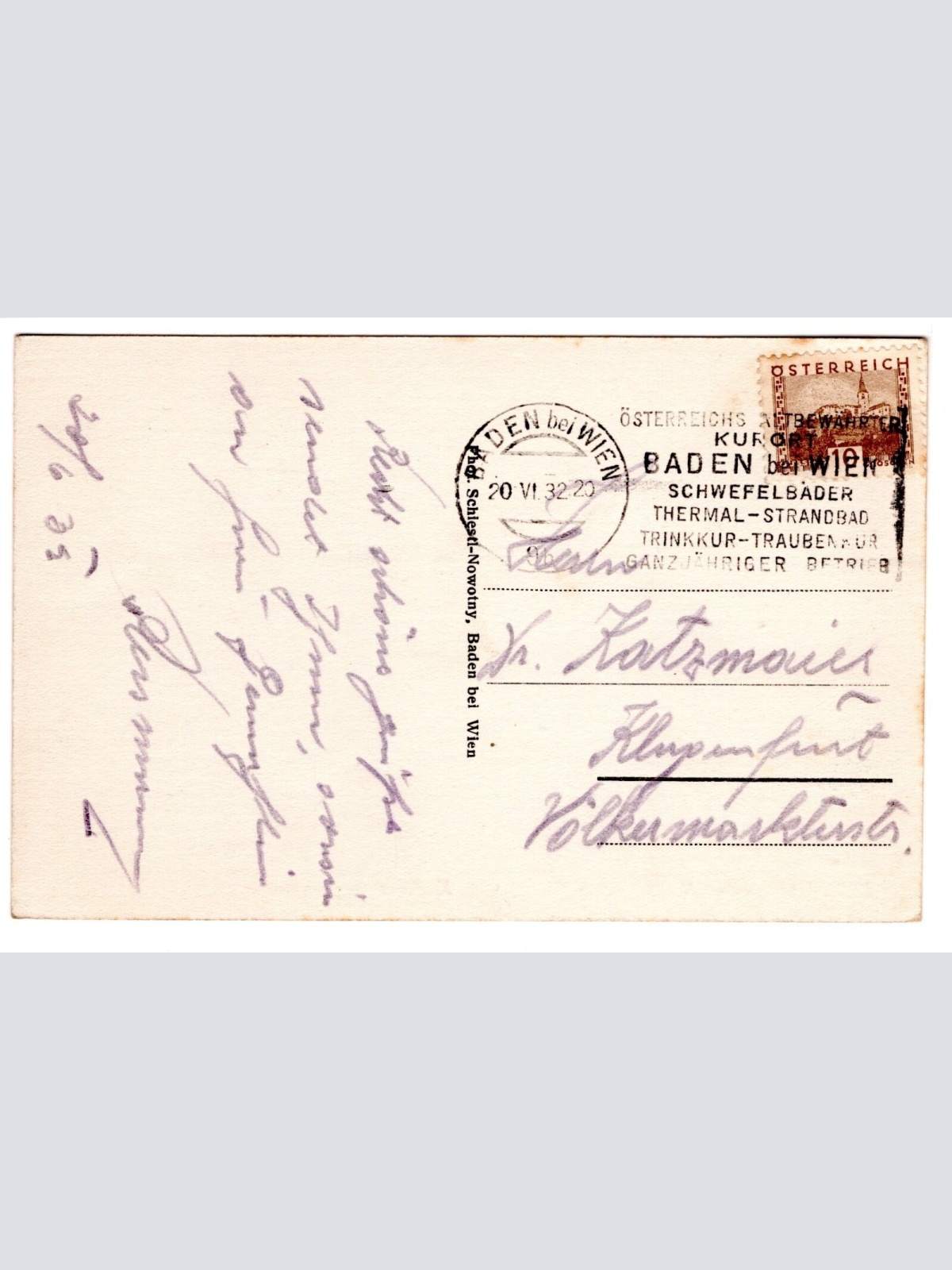 AK, Baden bei Wien, Kurhaus, Niederösterreich, Ansichtskarte (S6649)