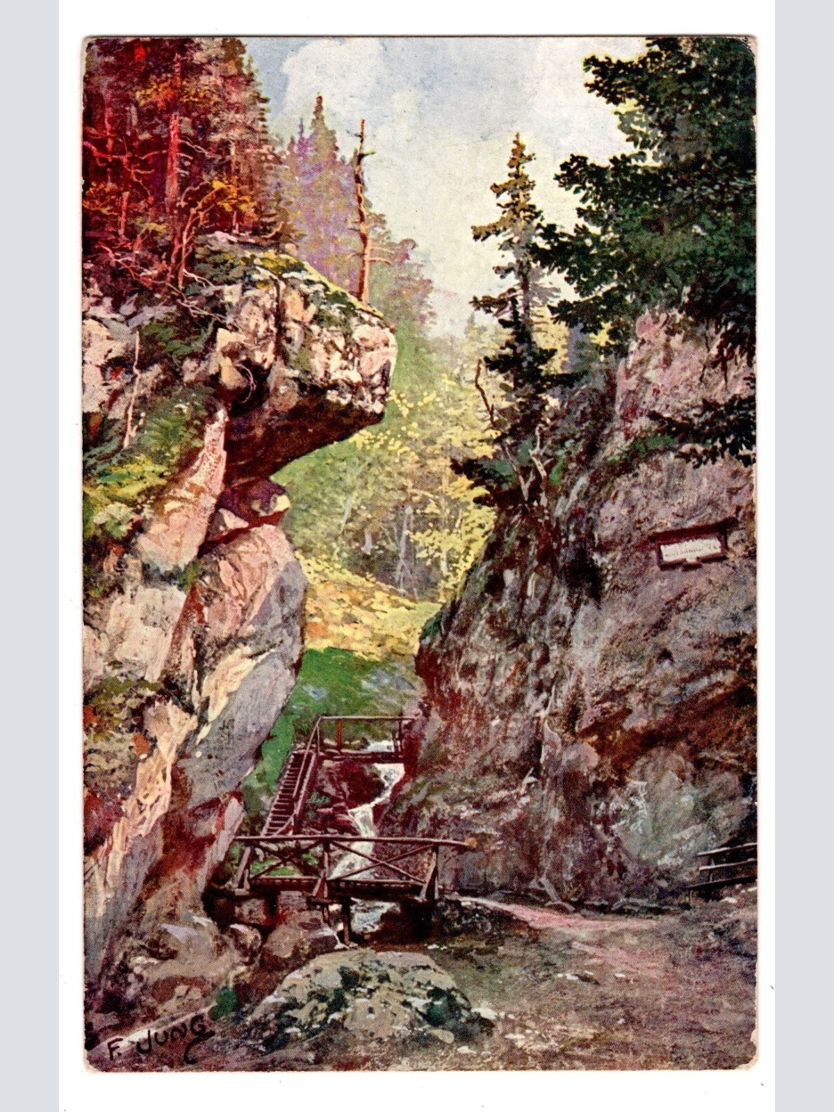 AK, Eingang in die Steinwandklamm, Niederösterreich, Ansichtskarte (S6712)