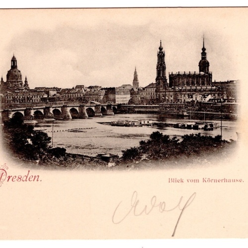 AK, Blick vom Körnerhause, Dresden, Sachsen, Ansichtskarte (S6777)