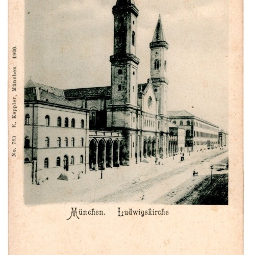 AK, München, Ludwigskirche, Bayern, Ansichtskarte (S6784)