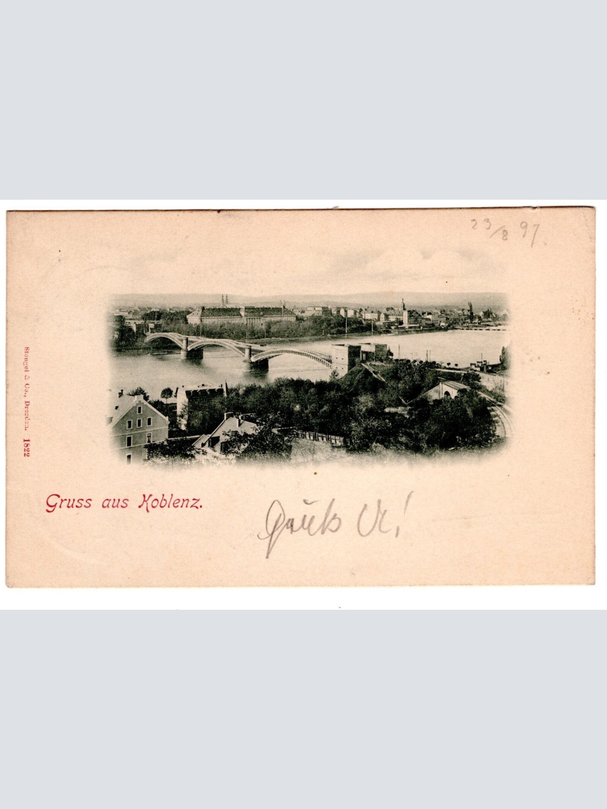 AK, Gruß aus Koblenz, Rheinland-Pfalz, Ansichtskarte (S6812)