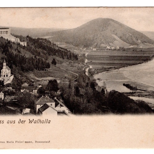 AK, Gruß aus der Walhalla, Bayern, Ansichtskarte (S6814)