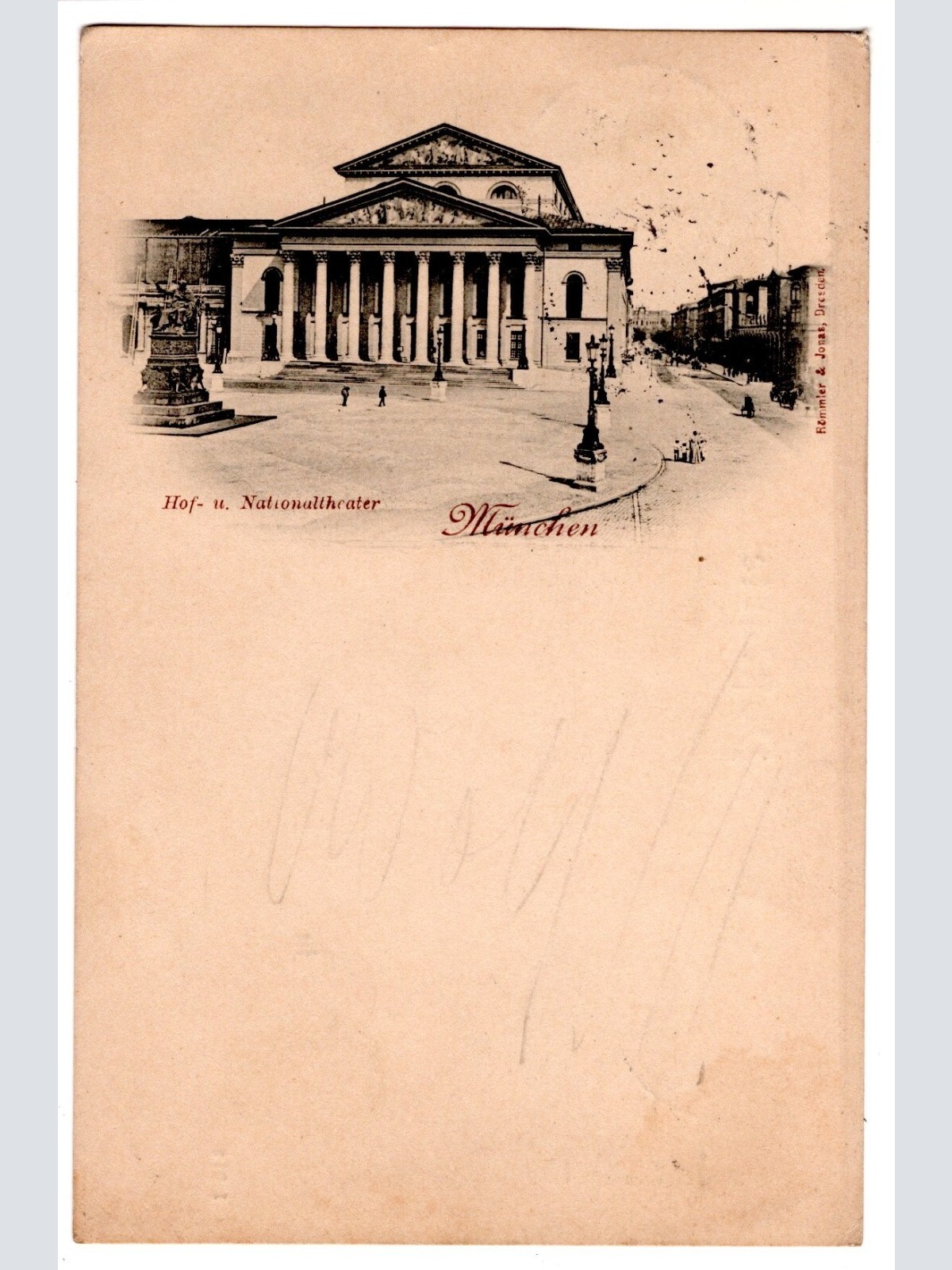 AK, München, Hof- u. Nationaltheater, Bayern, Ansichtskarte (S6838)