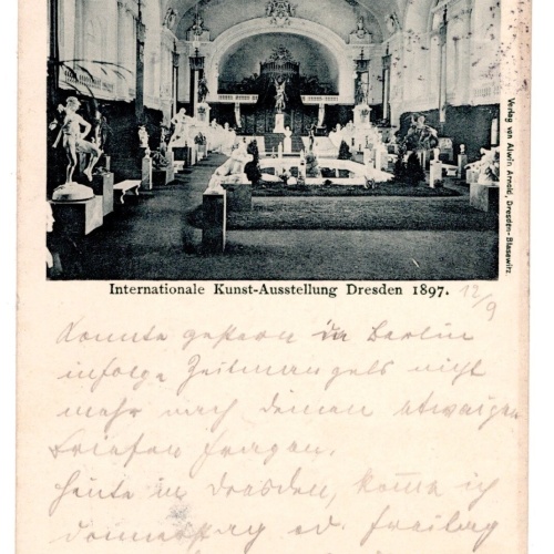 AK, Kunst-Ausstellung Dresden 1897, Sachsen, Ansichtskarte (S6839)