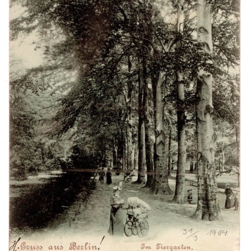 AK, Gruß aus Berlin, Im Tiergarten, Ansichtskarte (S6853)