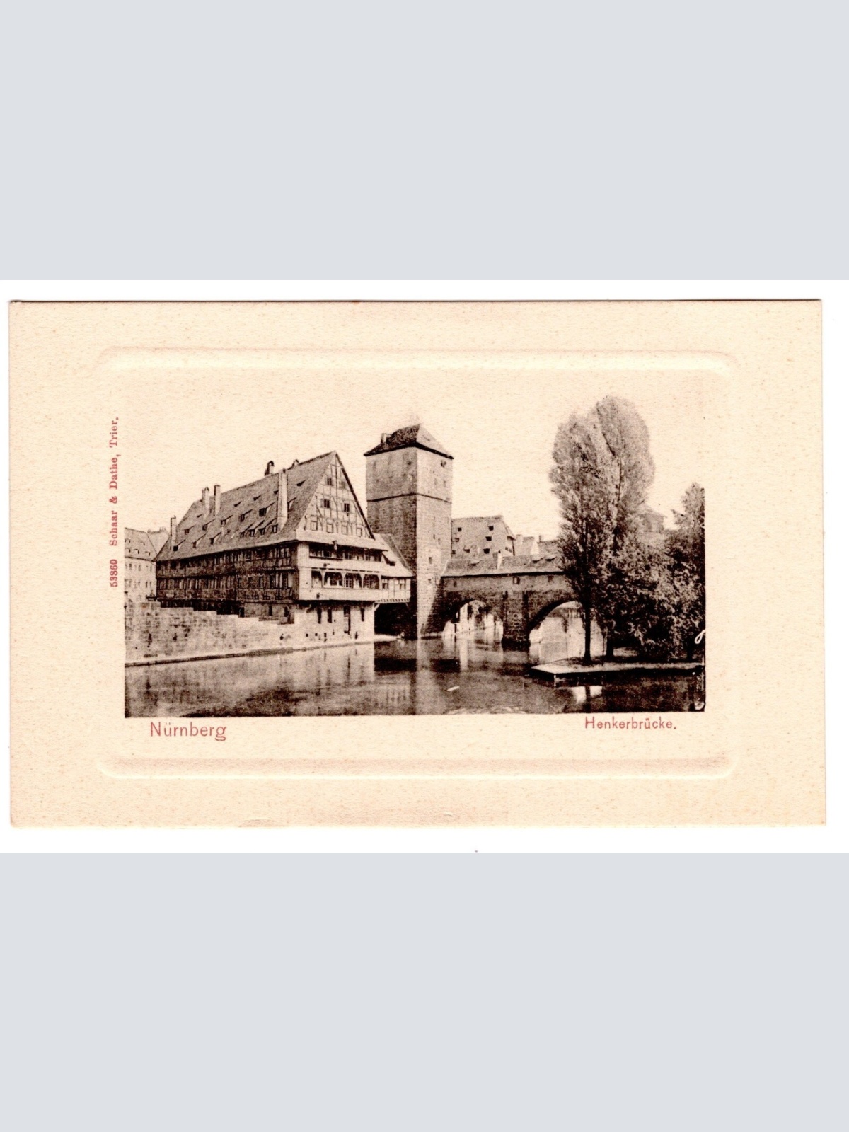 AK, Nürnberg, Henkerbrücke, Bayern, Ansichtskarte (S6863)