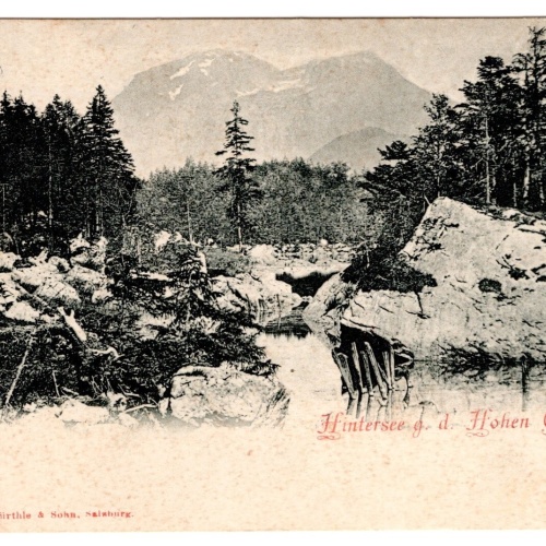 AK, Hintersee g. d. Hohen Göll, Bayern, Ansichtskarte (S6880)