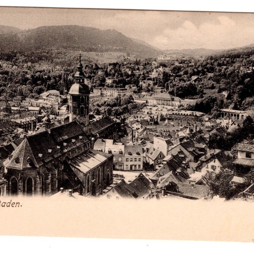 AK, Baden-Baden, Baden-Württemberg, Ansichtskarte (S6891)