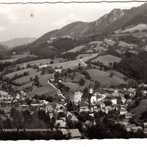 AK, Ybbsitz mit Haselsteinwand, Niederösterreich, Ansichtskarte (S6917)