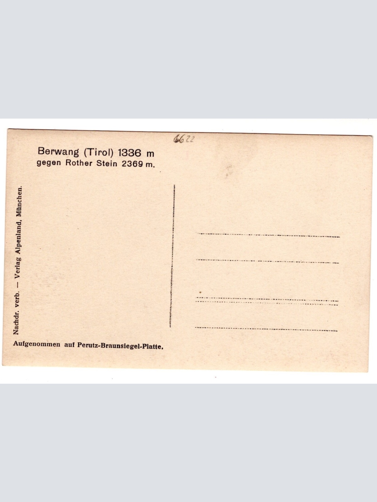 AK, Berwang in Tirol, gegen Rother Stein, Ansichtskarte (S6969)