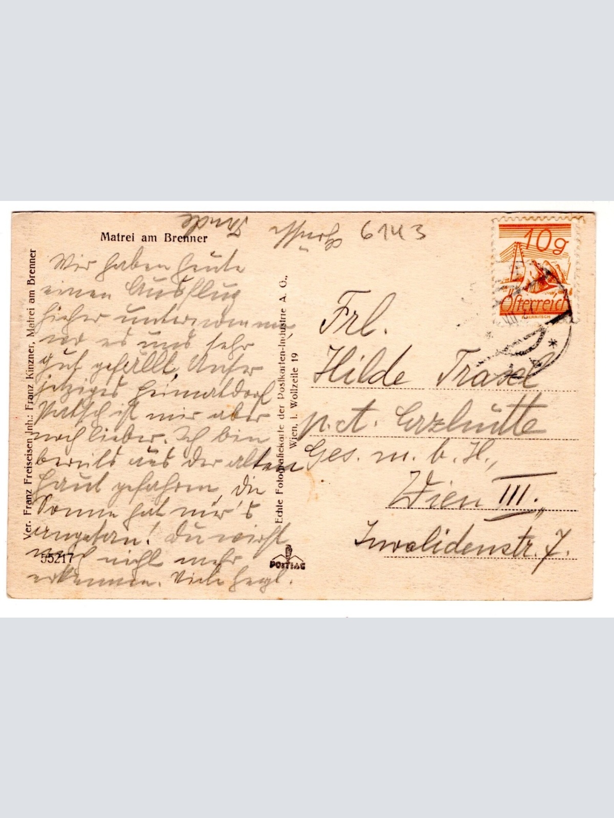 AK, Matrei am Brenner, Tirol, Ansichtskarte (S6975)