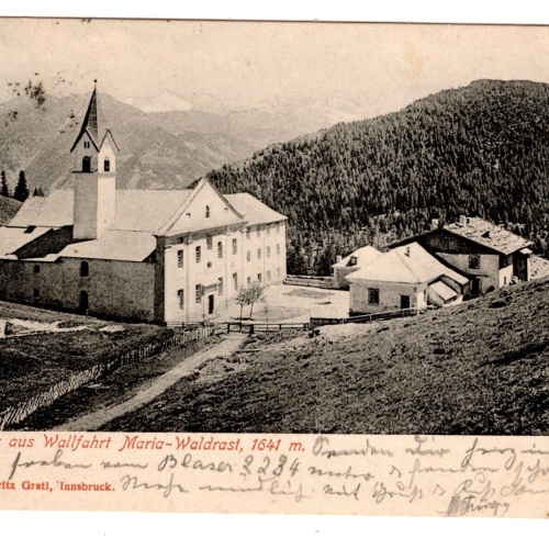 AK, Gruß aus Wallfahrt Maria-Waldrast, Tirol, Ansichtskarte (S6977)