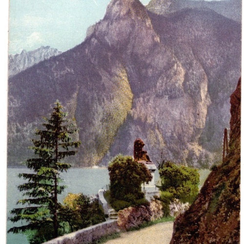 AK, Traunkirchen, Löwendenkmal, Oberösterreich, Ansichtskarte (S6988)