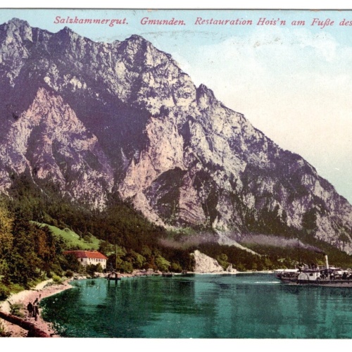 AK, Gmunden, Restauration Hoisn, Oberösterreich, Ansichtskarte (S6991)