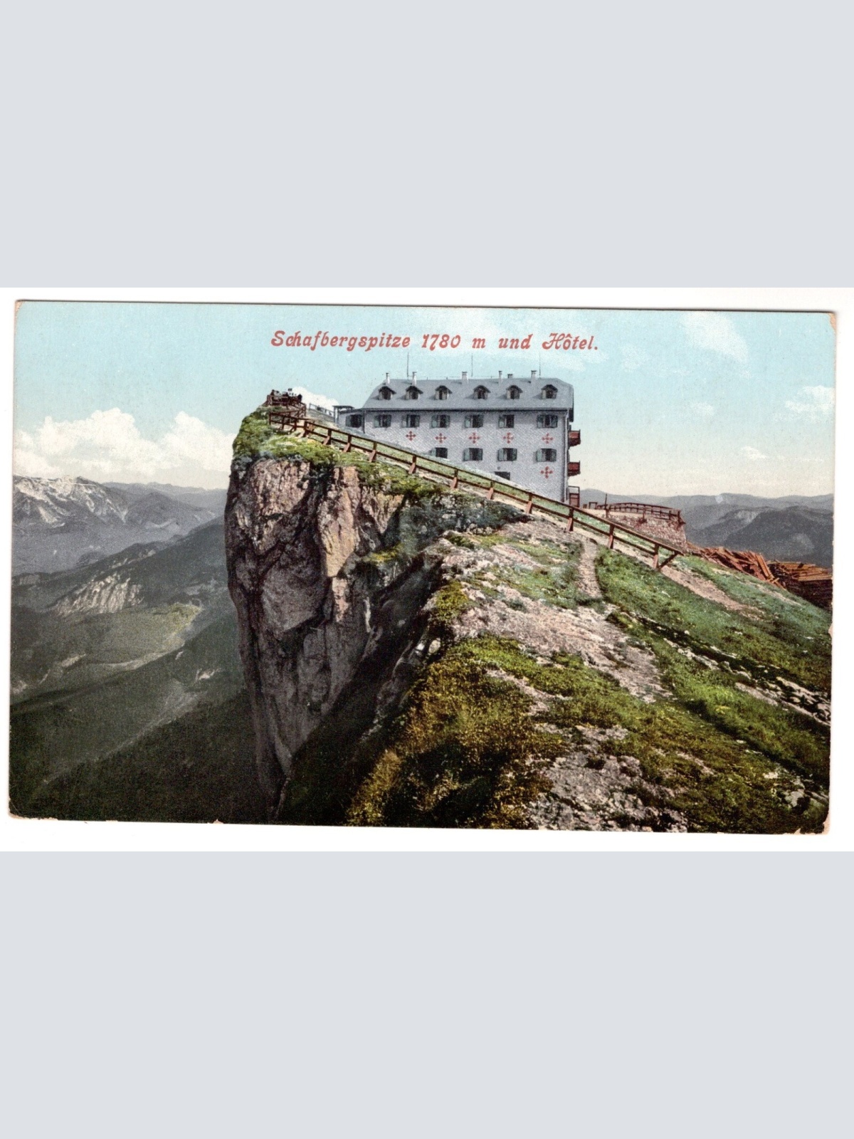AK, Schafbergspitze und Hotel, Oberösterreich, Ansichtskarte (S6994)