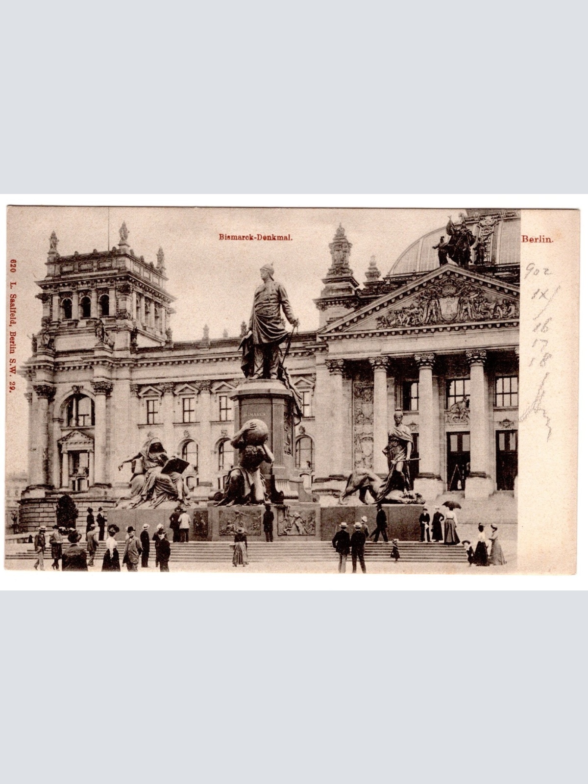 AK, Berlin, Bismarck-Denkmal, Ansichtskarte (S7028)