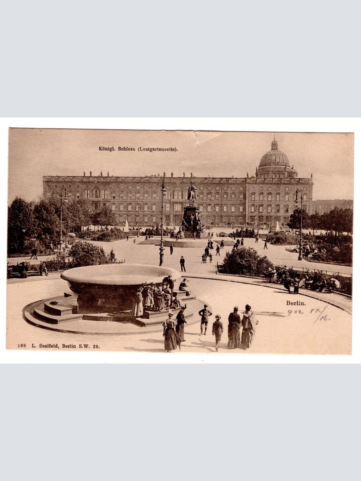 AK, Berlin, Königl. Schloss, Lustgartenseite, Ansichtskarte (S7052)