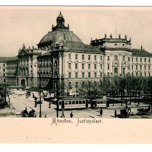 AK, München, Justizpalast, Bayern, Ansichtskarte (S7057)