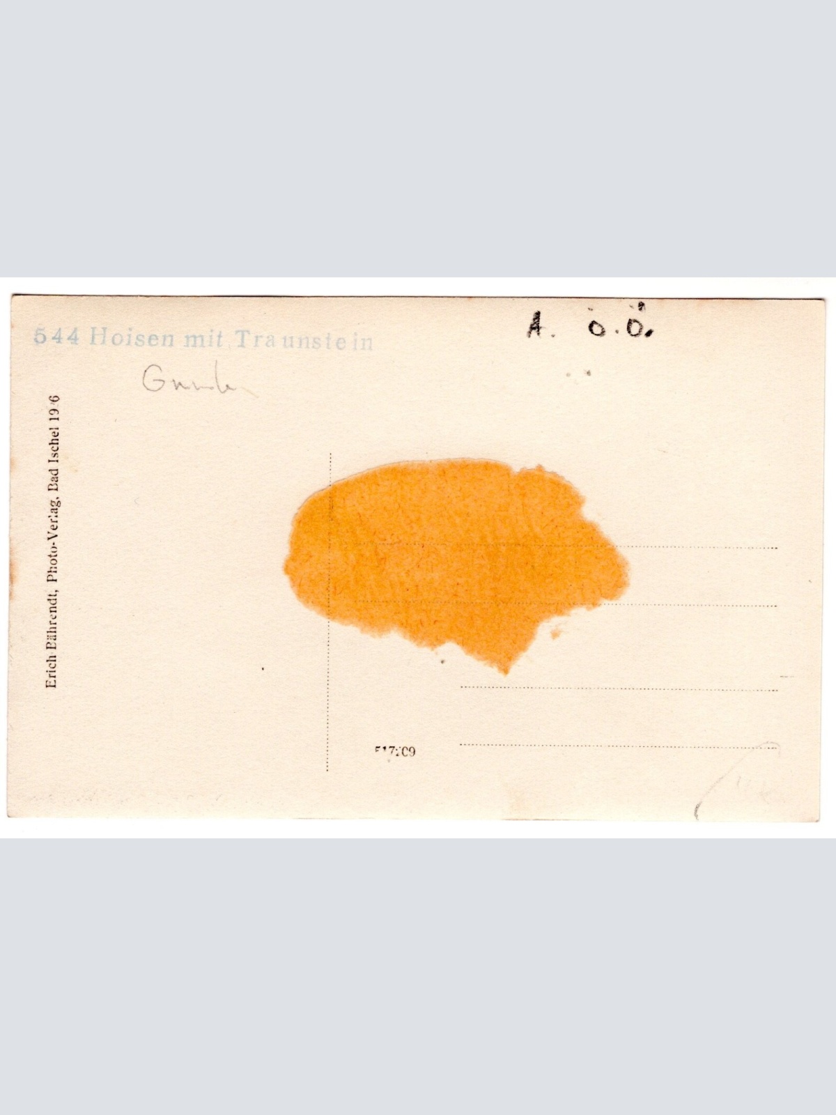 AK, Hoisen mit Traunstein, Oberösterreich, Ansichtskarte (S7131)