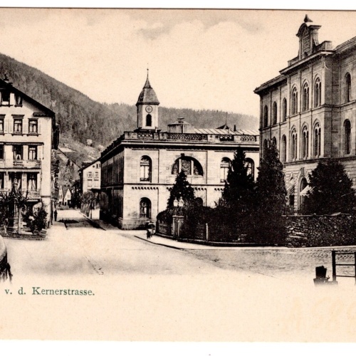 AK, Bad Wildbad v. d. Kernerstraße, Baden-Württemberg, Ansichtskarte (S7164)