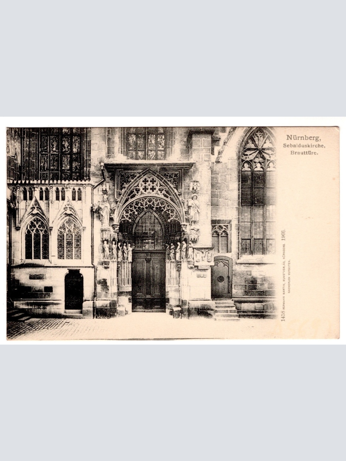 AK, Nürnberg, Sebalduskirche, Bayern, Ansichtskarte (S7207)