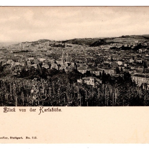 AK, Stuttgart, Blick von der Karlshöhe, Baden-Württemberg, Ansichtskarte (S7210)