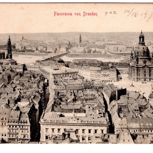 AK, Panorama von Dresden, Sachsen, Ansichtskarte (S7214)