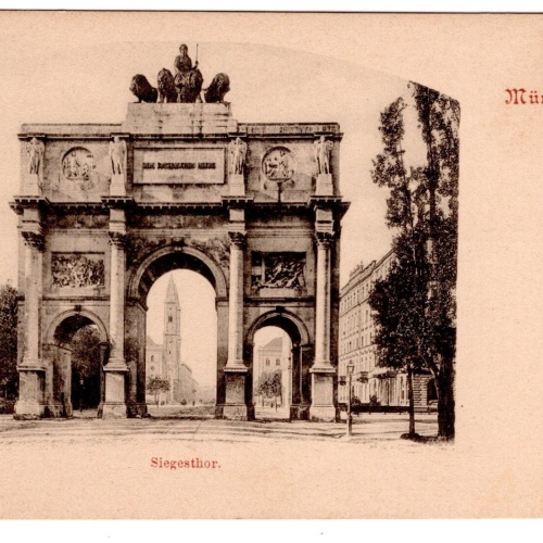 AK, München, Siegesthor, Bayern, Ansichtskarte (S7225)
