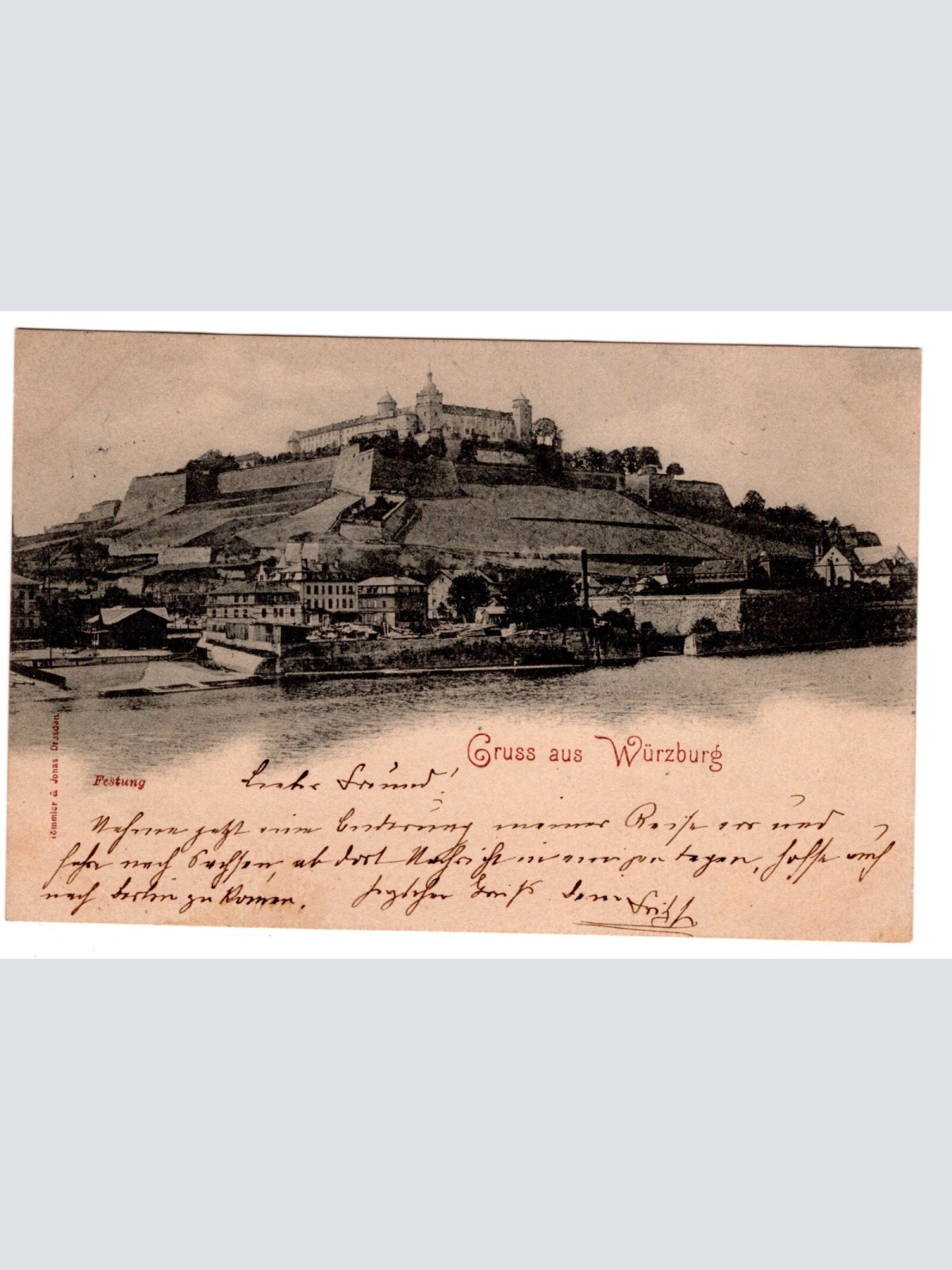 AK, Gruß aus Würzburg, Festung, Bayern, Ansichtskarte (S7229)