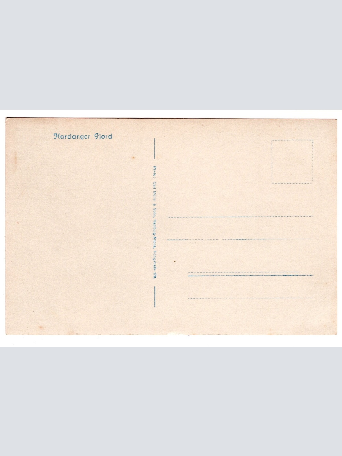 AK, Hardanger Fjord, Norwegen, Ansichtskarte (S7251)
