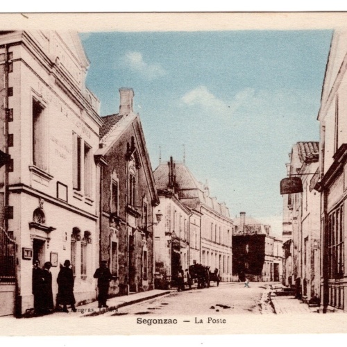 AK, Segonzac, La Poste, Frankreich, Ansichtskarte (S7257)