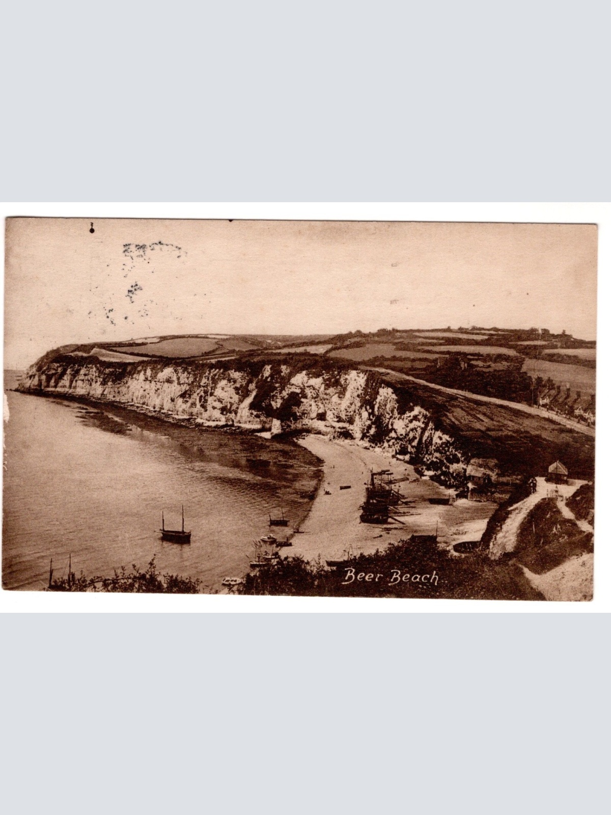 AK, Beer Beach, England, Ansichtskarte (S7259)