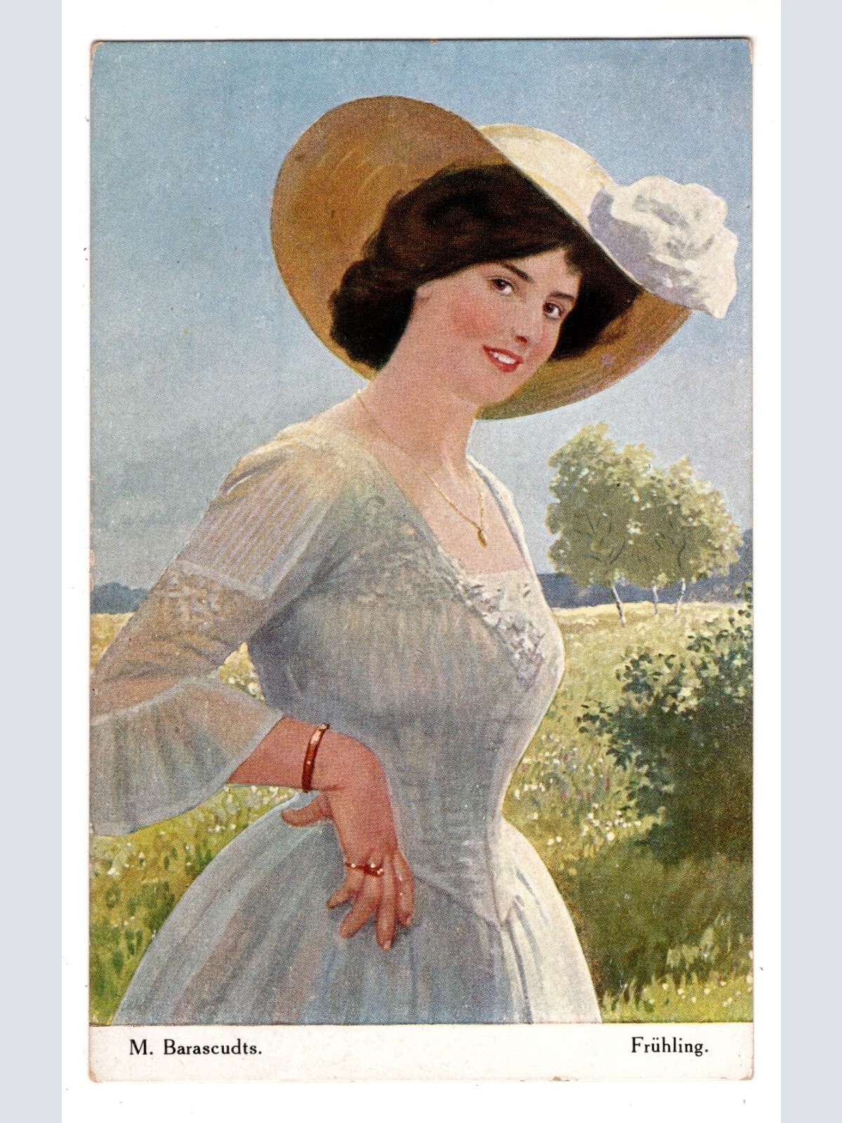 AK, M. Barascudts, Frühling, Ansichtskarte (S7283)