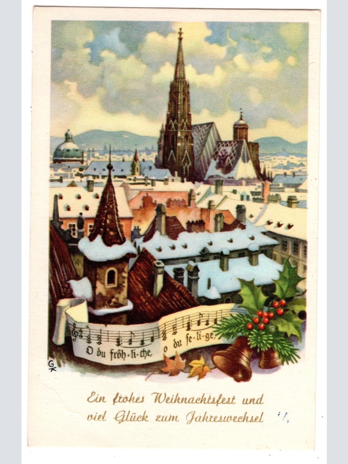 AK, Die österreichische Weihnachtskarte, Wien, Stephansdom Ansichtskarte (S7305)