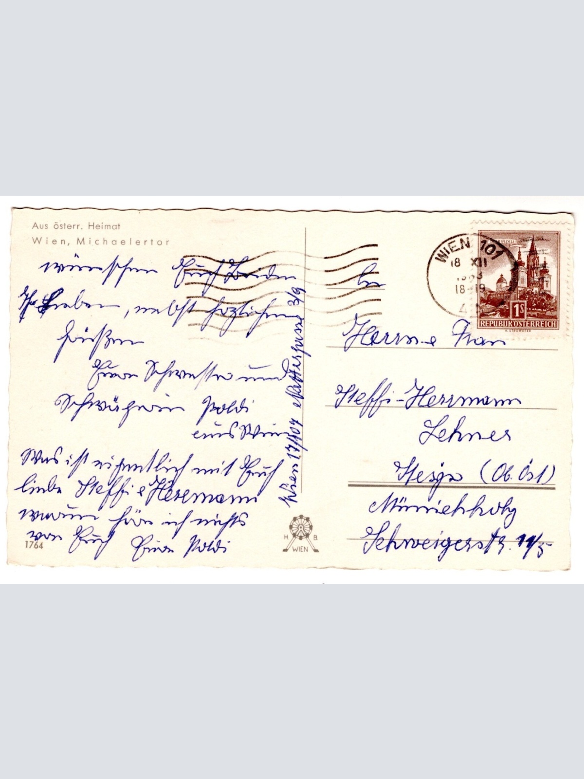 AK, Die österreichische Heimat, Wien, Michaelertor, Ansichtskarte (S7306)