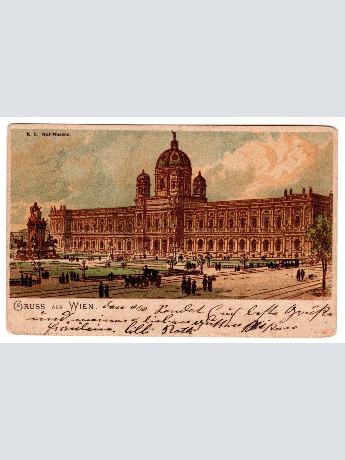 AK, Hof-Museum, Gruß aus Wien, Ansichtskarte (S7318)