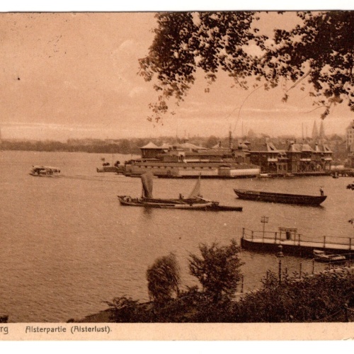 AK, Hamburg, Alsterpartie, Ansichtskarte (S7342)