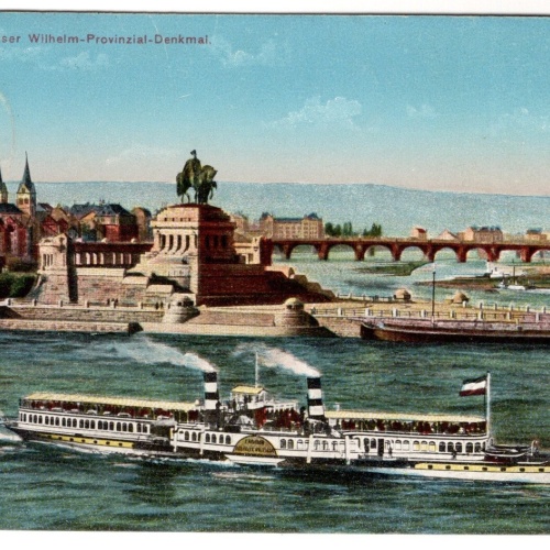 AK, Koblenz, Kaiser Wilhelm Provinzial Denkmal, Ansichtskarte (S7357)