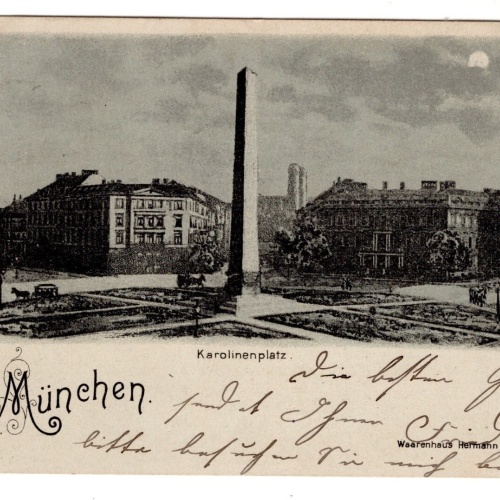 AK, Gruß aus München, Karolinenplatz, Bayern, Ansichtskarte (S7369)