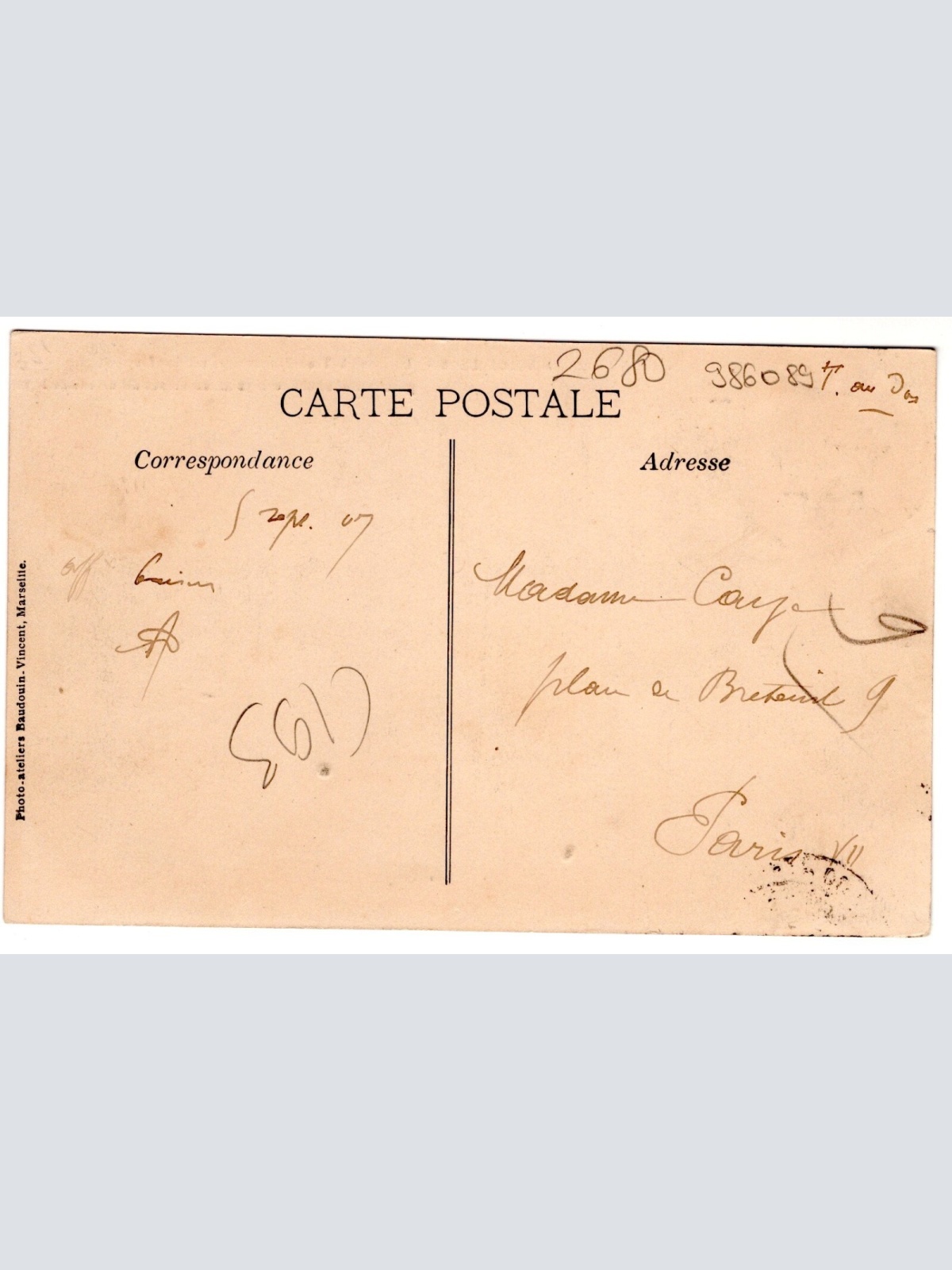 AK, Marseille, Frankreich, Ansichtskarte (S7373)