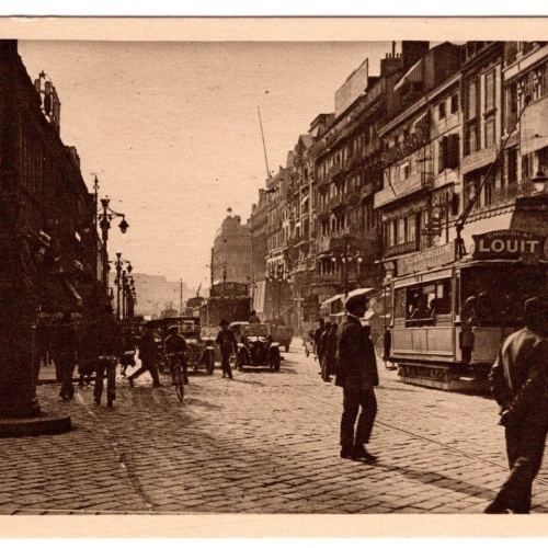 AK, Marseille, Rue Cannebiere, Frankreich, Ansichtskarte (S7375)