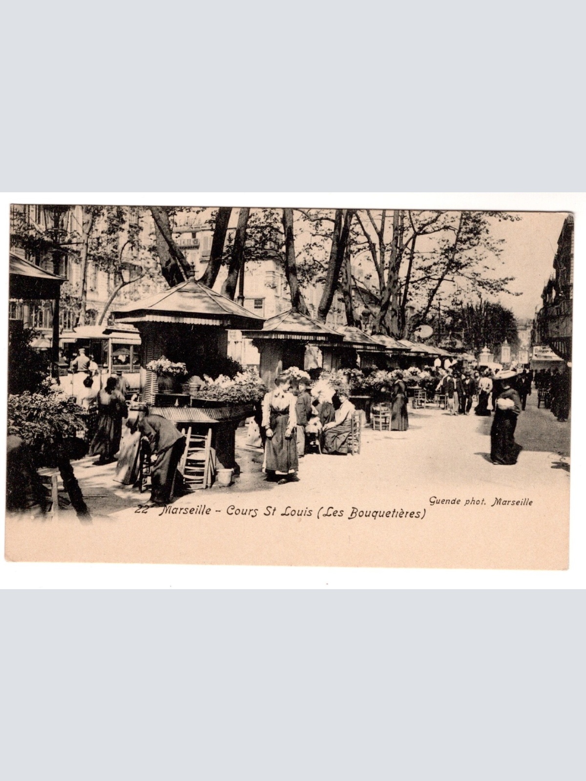 AK, Marseille, Cours St. Louis, Frankreich, Ansichtskarte (S7384)