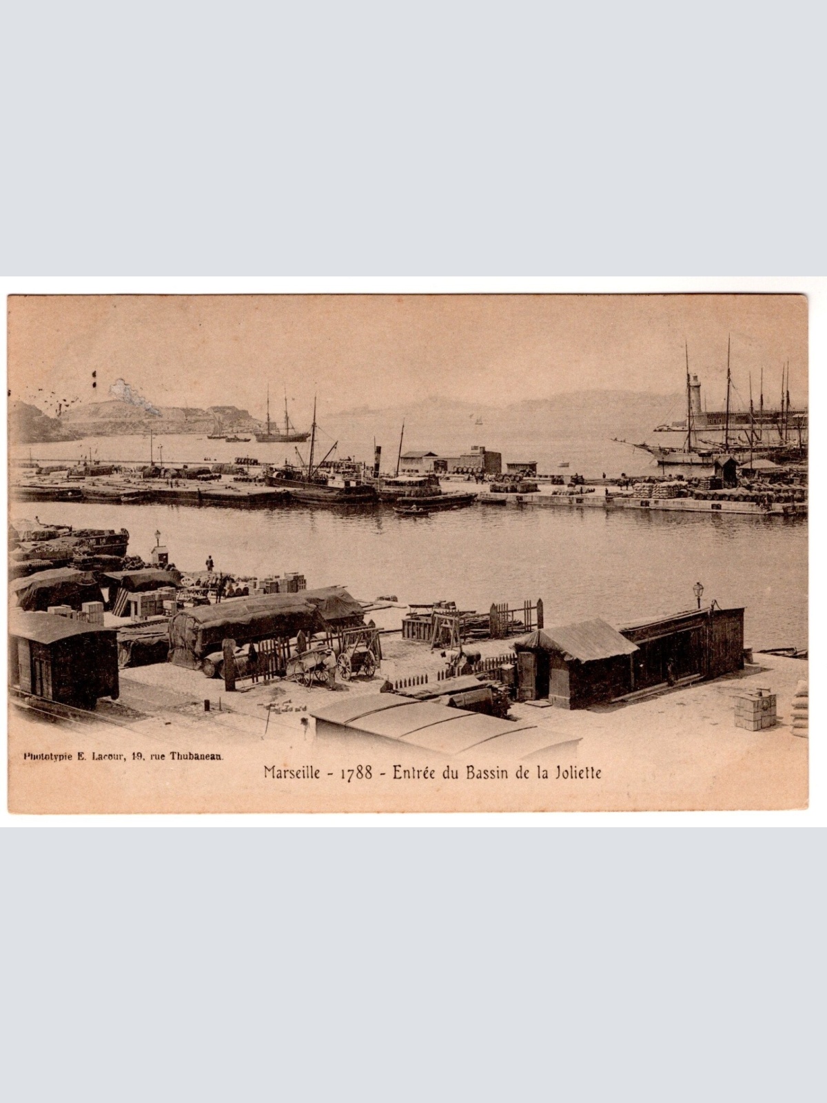 AK, Marseille, Entree du Bassin de la Joliette Frankreich, Ansichtskarte (S7389)