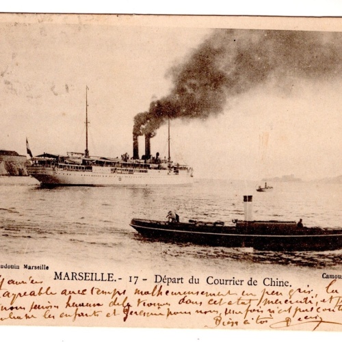 AK, Marseille, Depart du Courrier de Chine, Frankreich, Ansichtskarte (S7391)