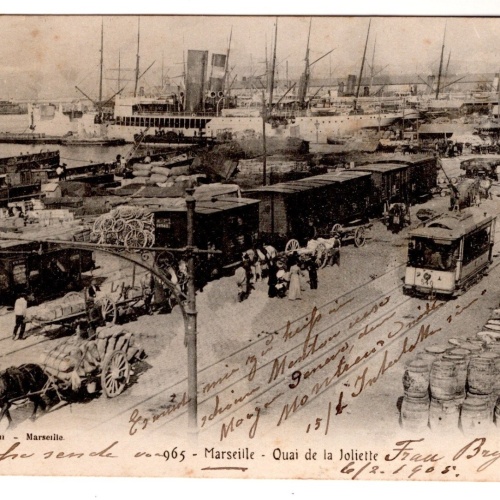 AK, Marseille, Quai de la Joliette, Frankreich, Ansichtskarte (S7393)