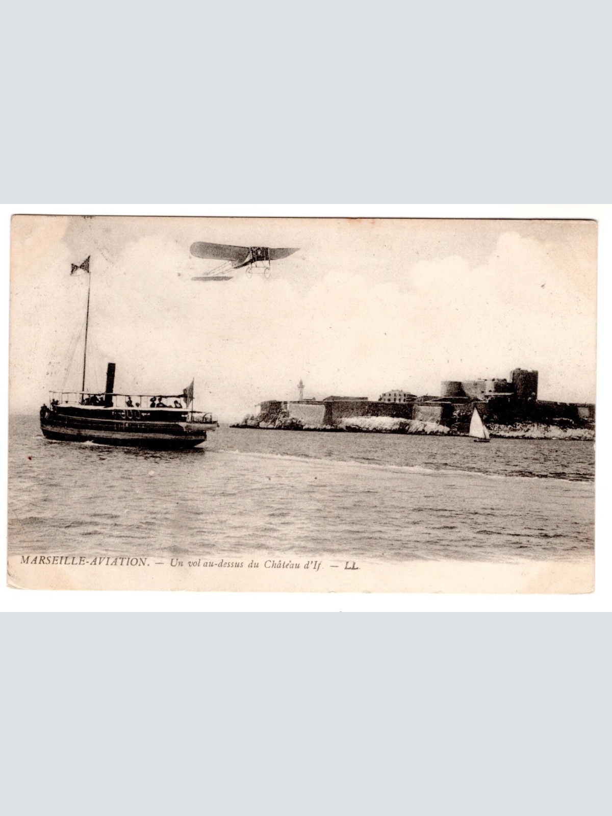 AK, Marseille, Aviation, Frankreich, Ansichtskarte (S7396)