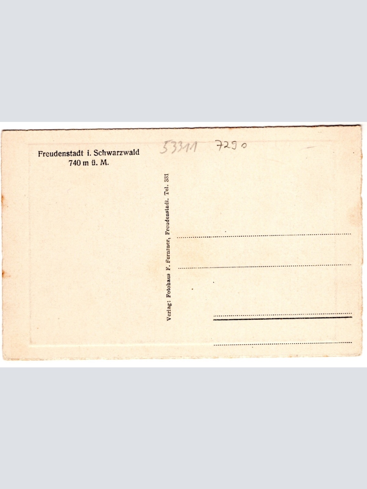 AK, Freudenstadt, Baden-Württemberg, Ansichtskarte (S7401)