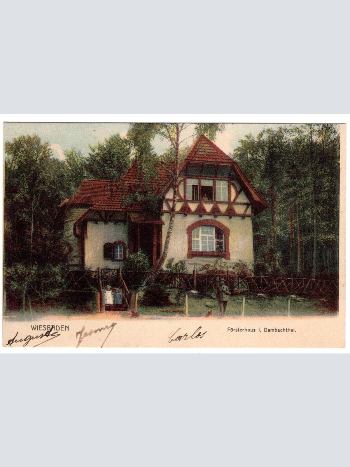 AK, Wiesbaden, Försterhaus, Hessen, Ansichtskarte (S7405)